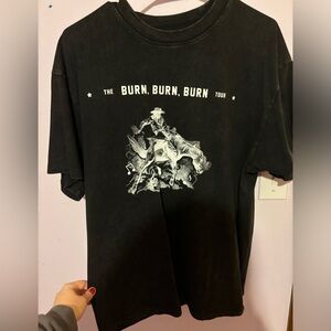 Zach Bryan burn, burn, burn tour shirt